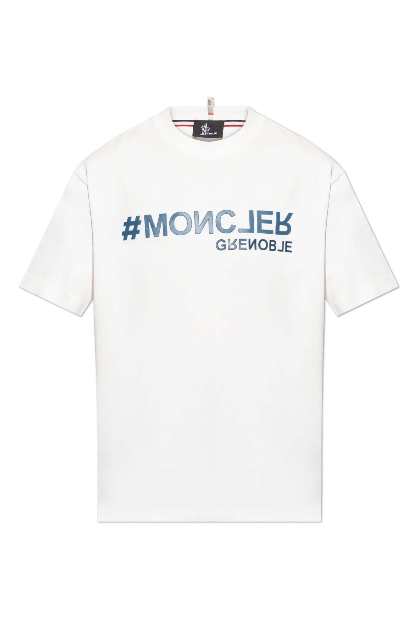 White T shirt with logo Moncler Grenoble Vitkac Canada